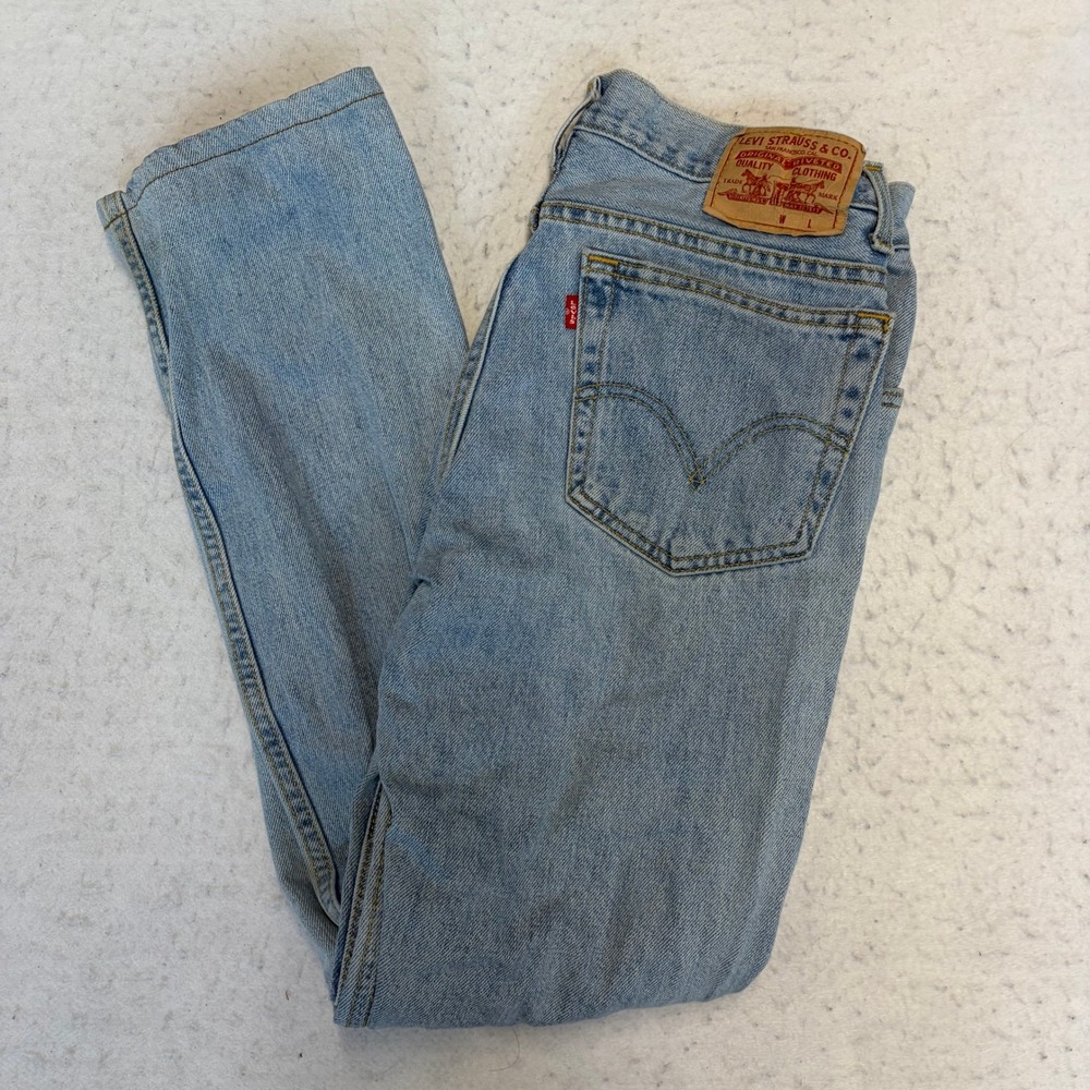 Levi 516 Slim Fit Jeans Mens 32x30 Blue Light Wash Denim